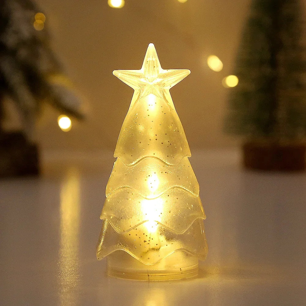 Candle Holder Christmas Tree Sparkling Tealight Compatible