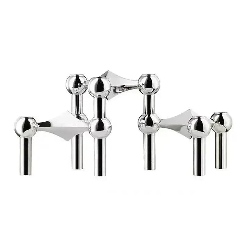 Candle Holder Modular Coated Steel Sculptural Design