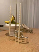 Candle Holder Modular Coated Steel Sculptural Design