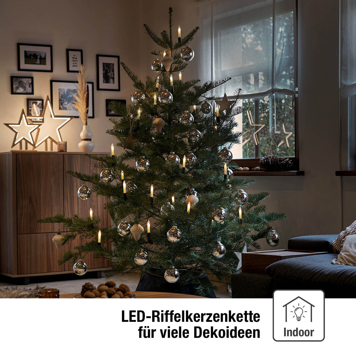 Candle String Lights Warm White 20 LED Lights