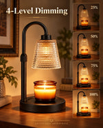 Candle Warmer Lamp Flame-Free Adjustable Height Auto-Off Timer Set of 3
