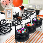Candy Bowl Set Halloween Witch-Themed Plastic 3-Piece