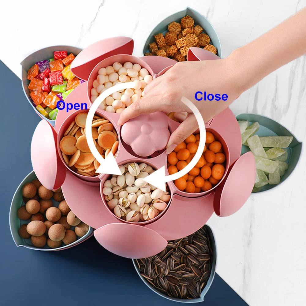 Candy & Snack Box Two-Layer Rotating Non-Slip Base