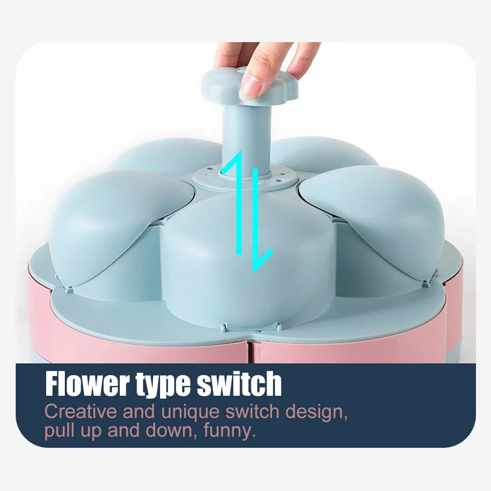 Candy & Snack Box Two-Layer Rotating Non-Slip Base