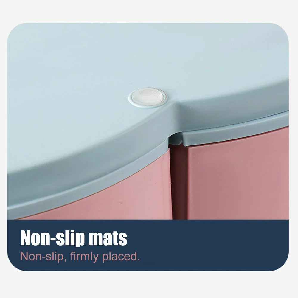 Candy & Snack Box Two-Layer Rotating Non-Slip Base