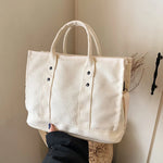 Canvas Tote Bag Spacious Interior Adjustable Shoulder Strap