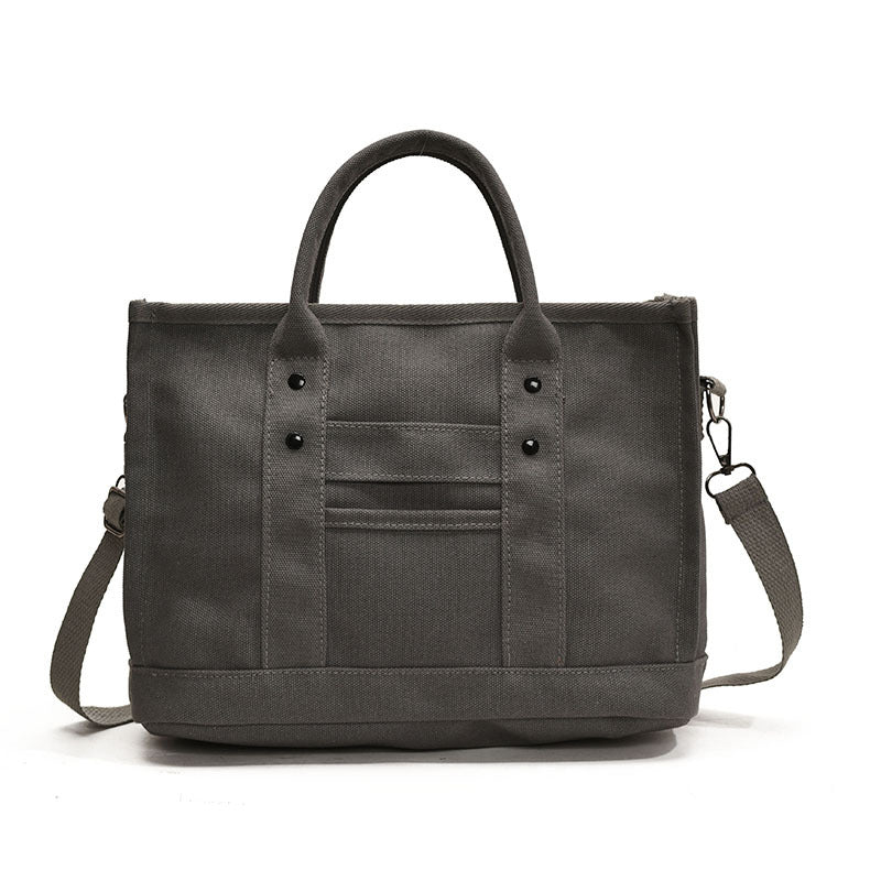 Canvas Tote Bag Spacious Interior Adjustable Shoulder Strap