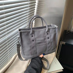 Canvas Tote Bag Spacious Interior Adjustable Shoulder Strap