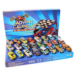Car Advent Calendar 24 Alloy Toy Cars