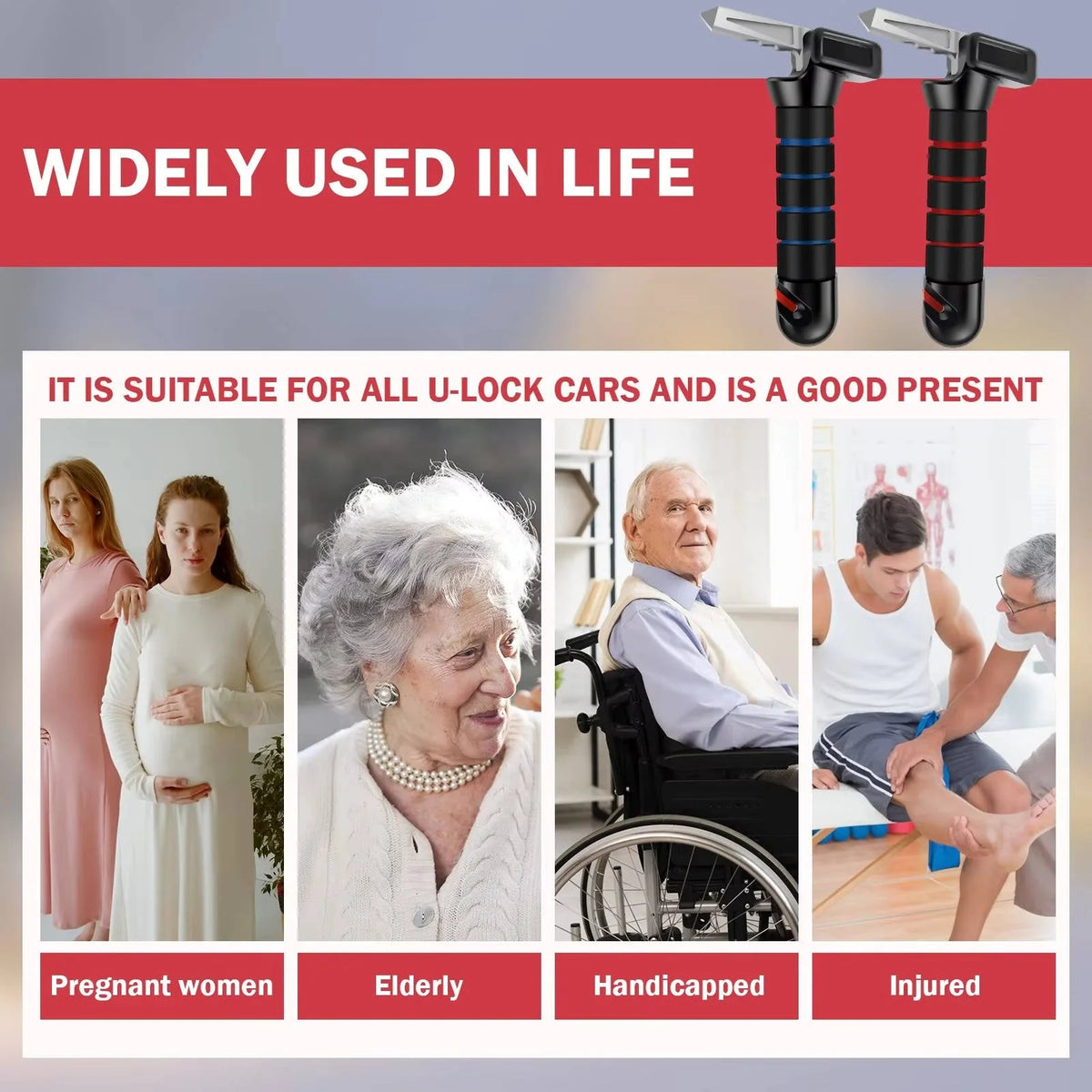 Car Assist Handle 400 lb Capacity & Foam Grip