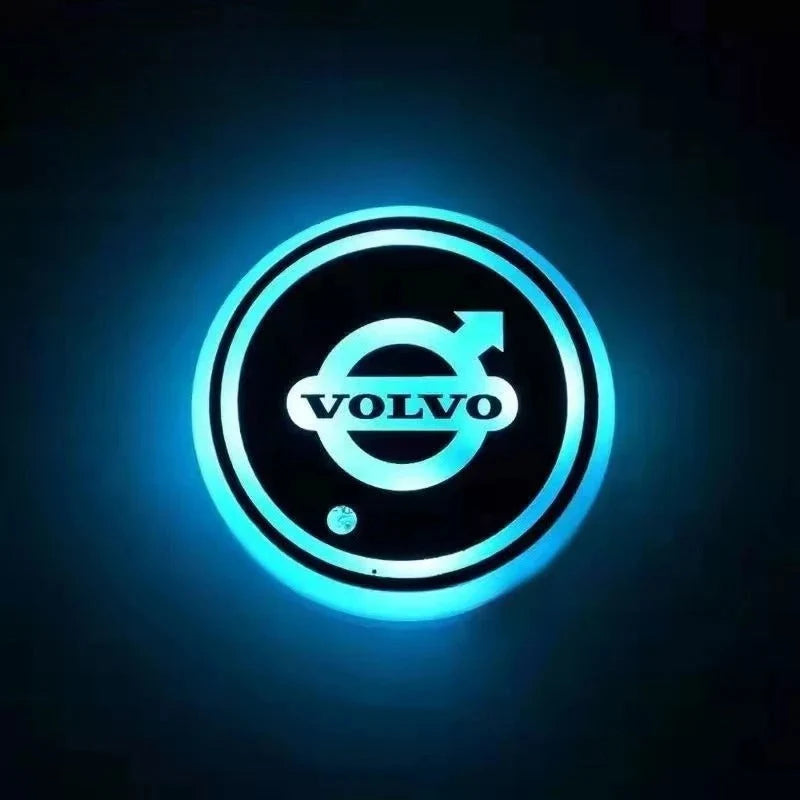 Car Coaster Set 2-Piece LED Motion-Activated USB-Rechargeable