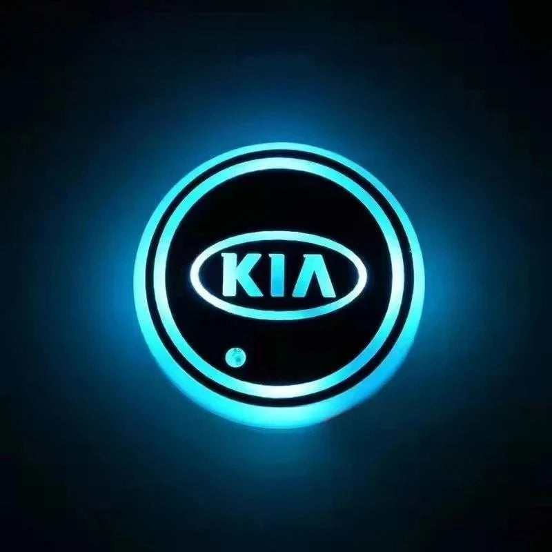 Car Coaster Set 2-Piece LED Motion-Activated USB-Rechargeable
