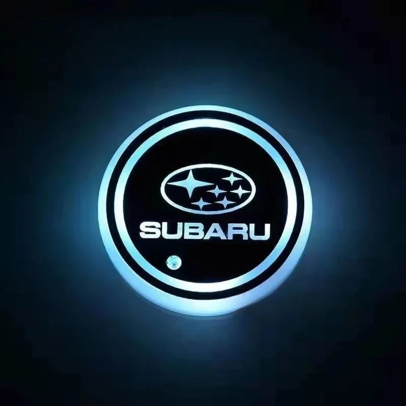 Car Coaster Set 2-Piece LED Motion-Activated USB-Rechargeable