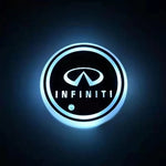 Car Coaster Set 2-Piece LED Motion-Activated USB-Rechargeable