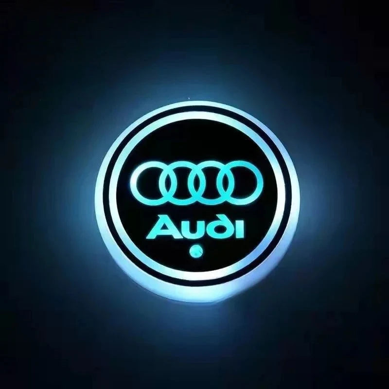Car Coaster Set 2-Piece LED Motion-Activated USB-Rechargeable