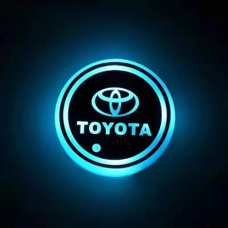 Car Coaster Set 2-Piece LED Motion-Activated USB-Rechargeable
