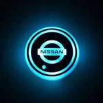 Car Coaster Set 2-Piece LED Motion-Activated USB-Rechargeable