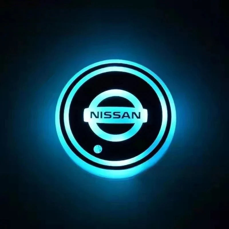 Car Coaster Set 2-Piece LED Motion-Activated USB-Rechargeable