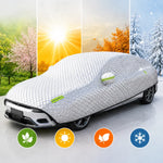 Car Cover PEVA Full-Vehicle Winter Protection 10 Elastic Straps