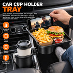 Car Cup Holder Tray 360° Rotating Extra Cup Holder