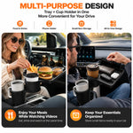 Car Cup Holder Tray 360° Rotating Extra Cup Holder