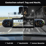 Car Dash Cam 360° Coverage Infrared Night Vision GPS Time Sync