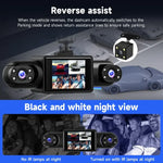 Car Dash Camera 4-Channel Infrared Night Vision Wi-Fi