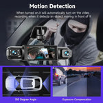 Car Dash Camera 4-Channel Infrared Night Vision Wi-Fi