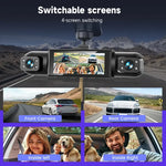 Car Dash Camera 4-Channel Infrared Night Vision Wi-Fi
