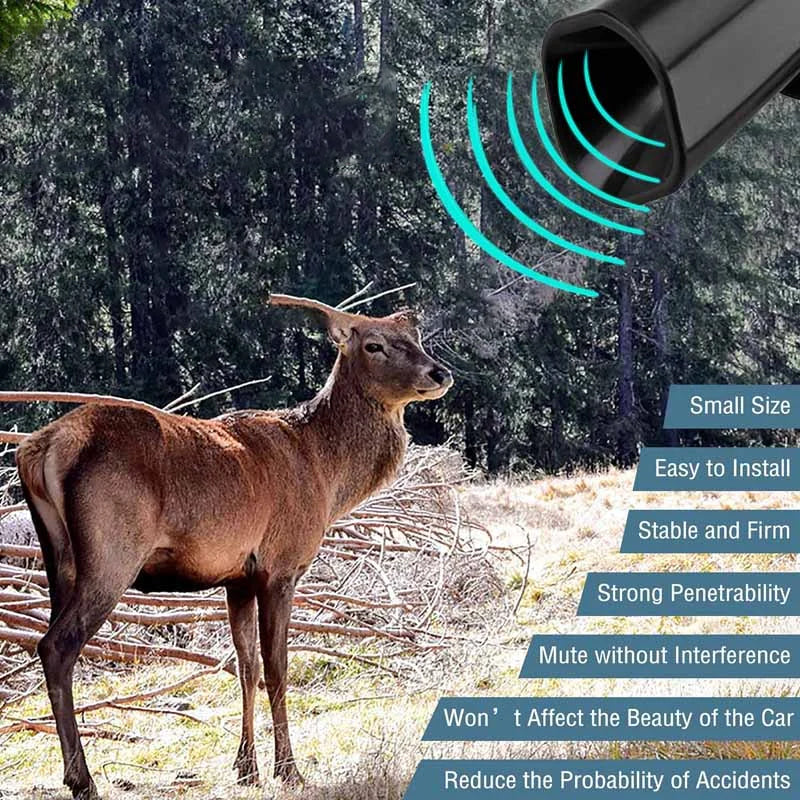 Car Deer Warning Whistle Ultrasonic Waterproof Self-Adhesive