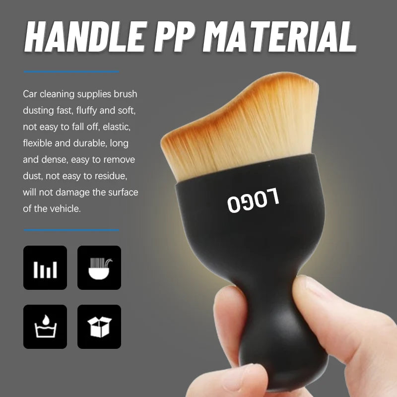 Car Detailing Brush Soft Bristles Non-Slip Grip Wet & Dry Use