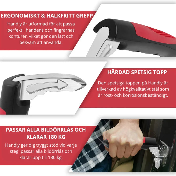 Car Door Assist Handle Padded Non-Slip Grip Universal Fit