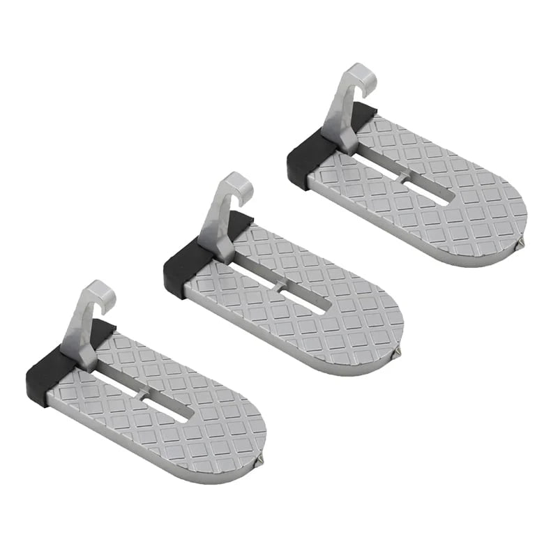 Car Door Step Foldable Non-Slip Silicone Pad Emergency Hammer