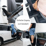 Car Door Step Foldable Non-Slip Silicone Pad Emergency Hammer