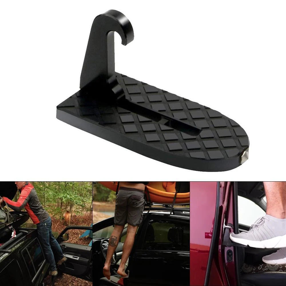 Car Door Step Foldable Non-Slip Silicone Pad Emergency Hammer