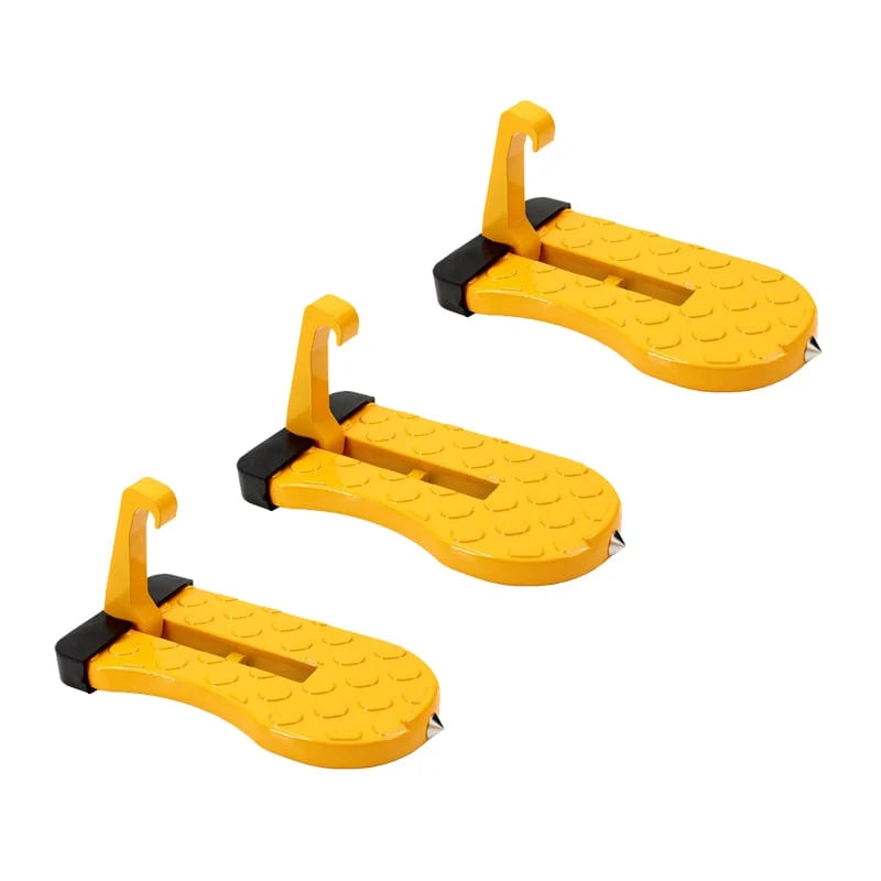Car Door Step Foldable Non-Slip Silicone Pad Emergency Hammer
