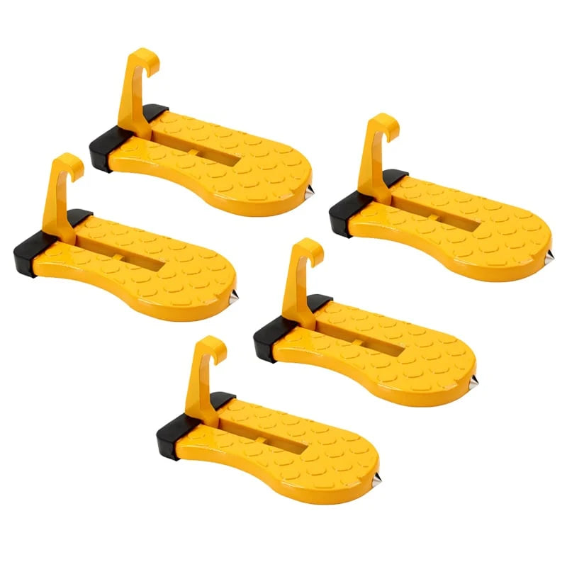 Car Door Step Foldable Non-Slip Silicone Pad Emergency Hammer