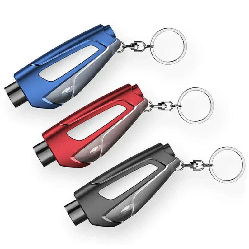 Car Emergency Hammer Steel Impact Tip Seatbelt Cutter Mountable