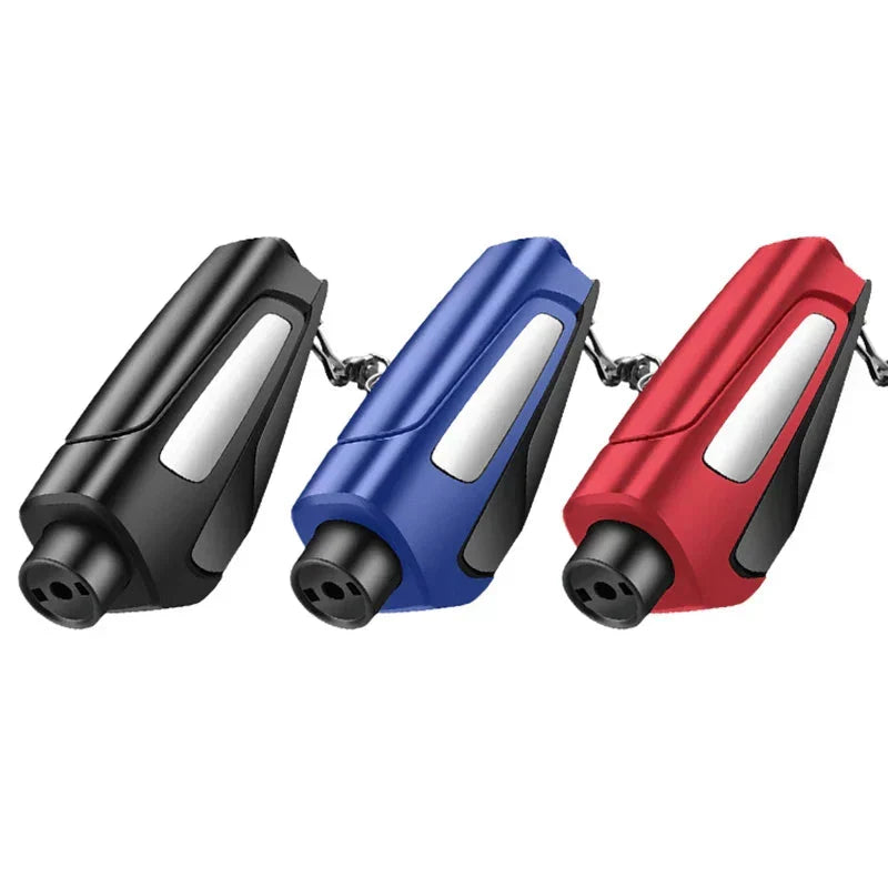 Car Emergency Hammer Steel Impact Tip Seatbelt Cutter Mountable