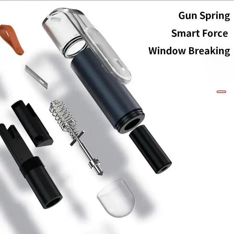 Car Escape Tool Tungsten Tip & Seatbelt Cutter Keychain