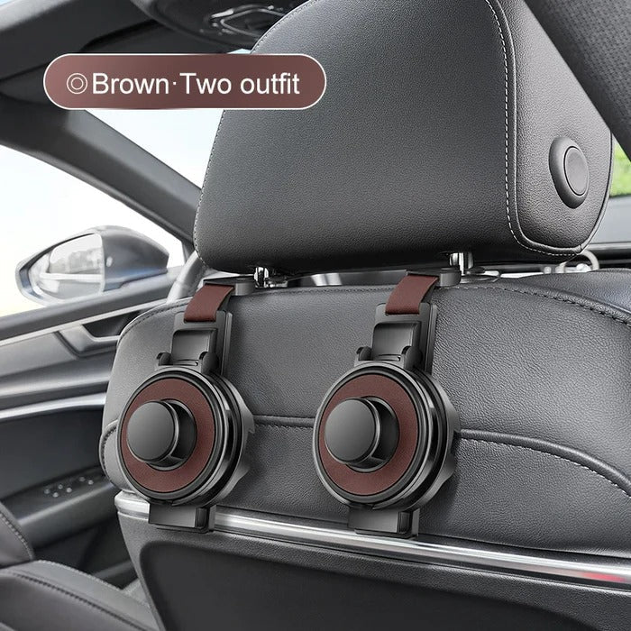 Car Headrest Hook 3-In-1 Tool-Free Universal