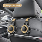 Car Headrest Hook 3-In-1 Tool-Free Universal