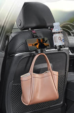 Car Headrest Hook 3-In-1 Tool-Free Universal