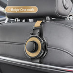Car Headrest Hook 3-In-1 Tool-Free Universal