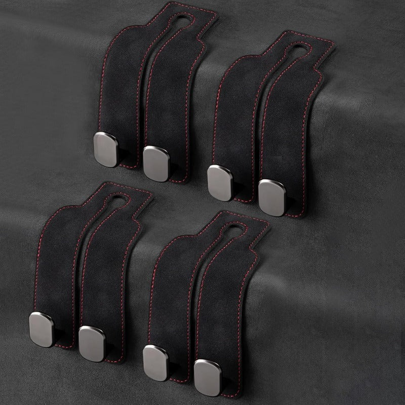 Car Headrest Hooks 2-Pack Rotating 30 lb Capacity
