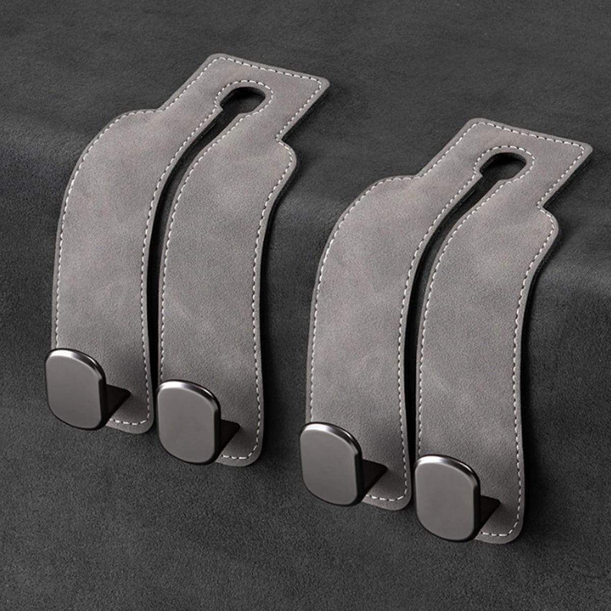 Car Headrest Hooks 2-Pack Rotating 30 lb Capacity