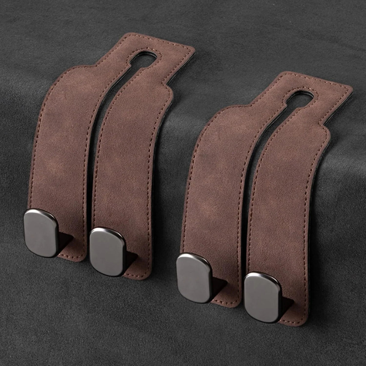 Car Headrest Hooks 2-Pack Rotating 30 lb Capacity