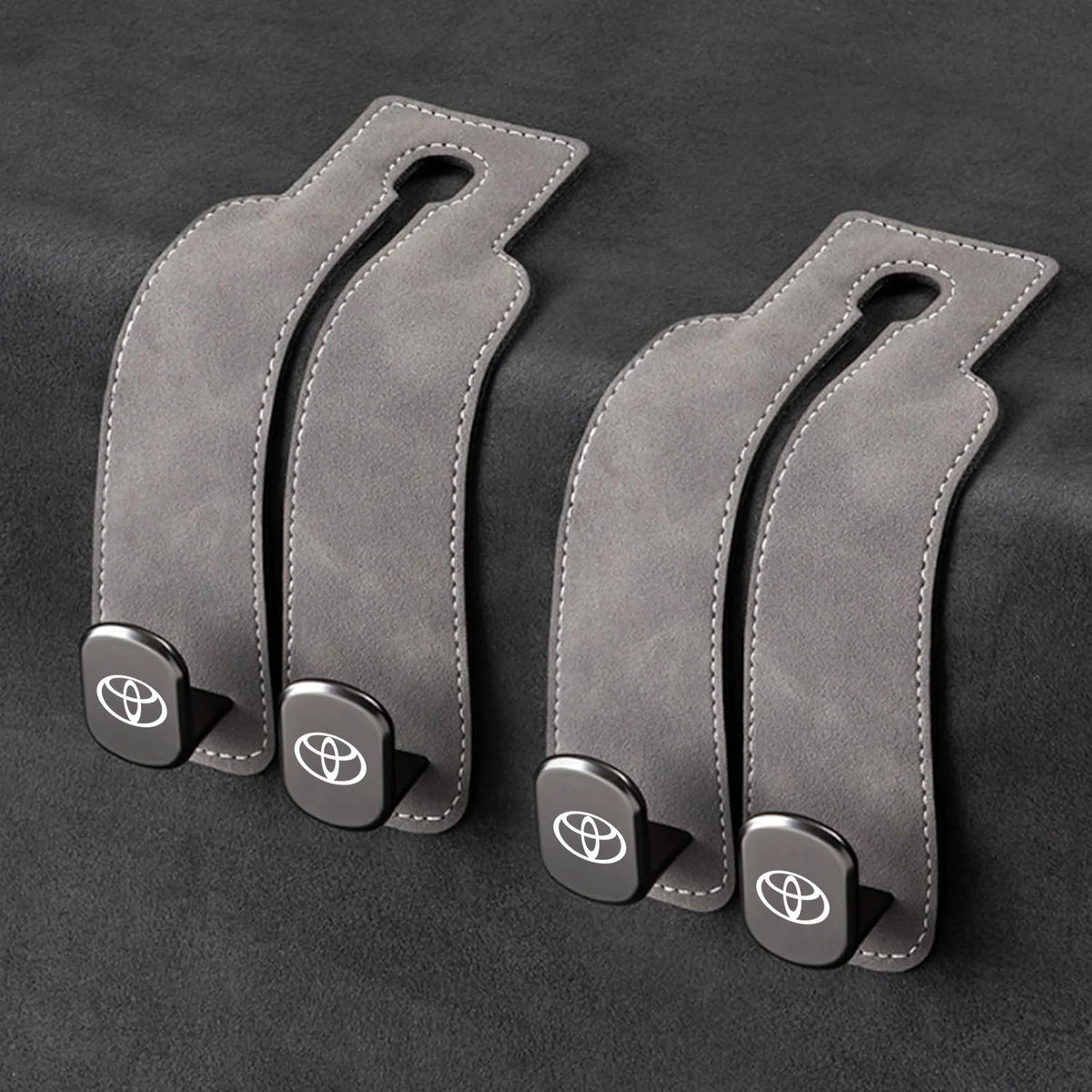 Car Headrest Hooks 2-Pack Rotating 30 lb Capacity