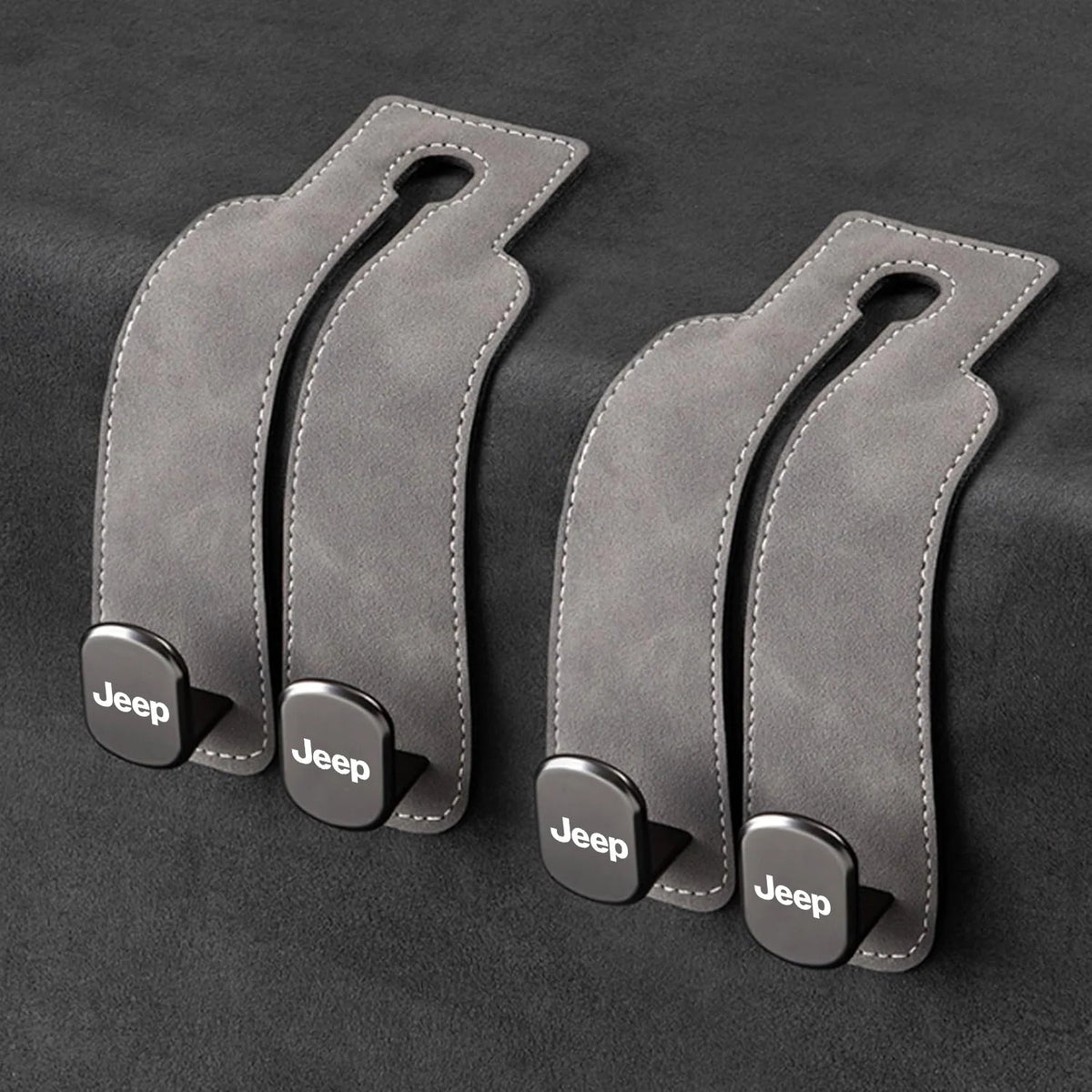 Car Headrest Hooks 2-Pack Rotating 30 lb Capacity