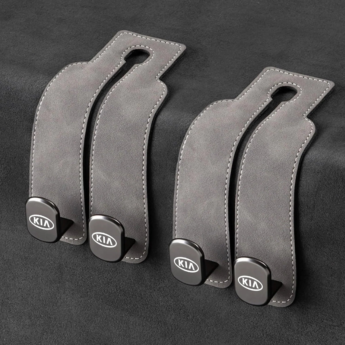 Car Headrest Hooks 2-Pack Rotating 30 lb Capacity